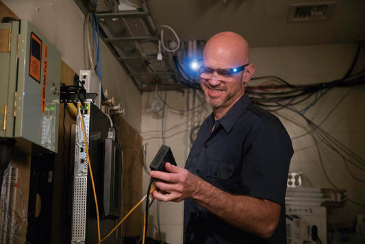 Gafas de aumento con luz LED