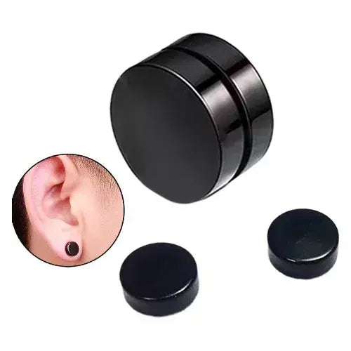 Pendientes negros magnéticos