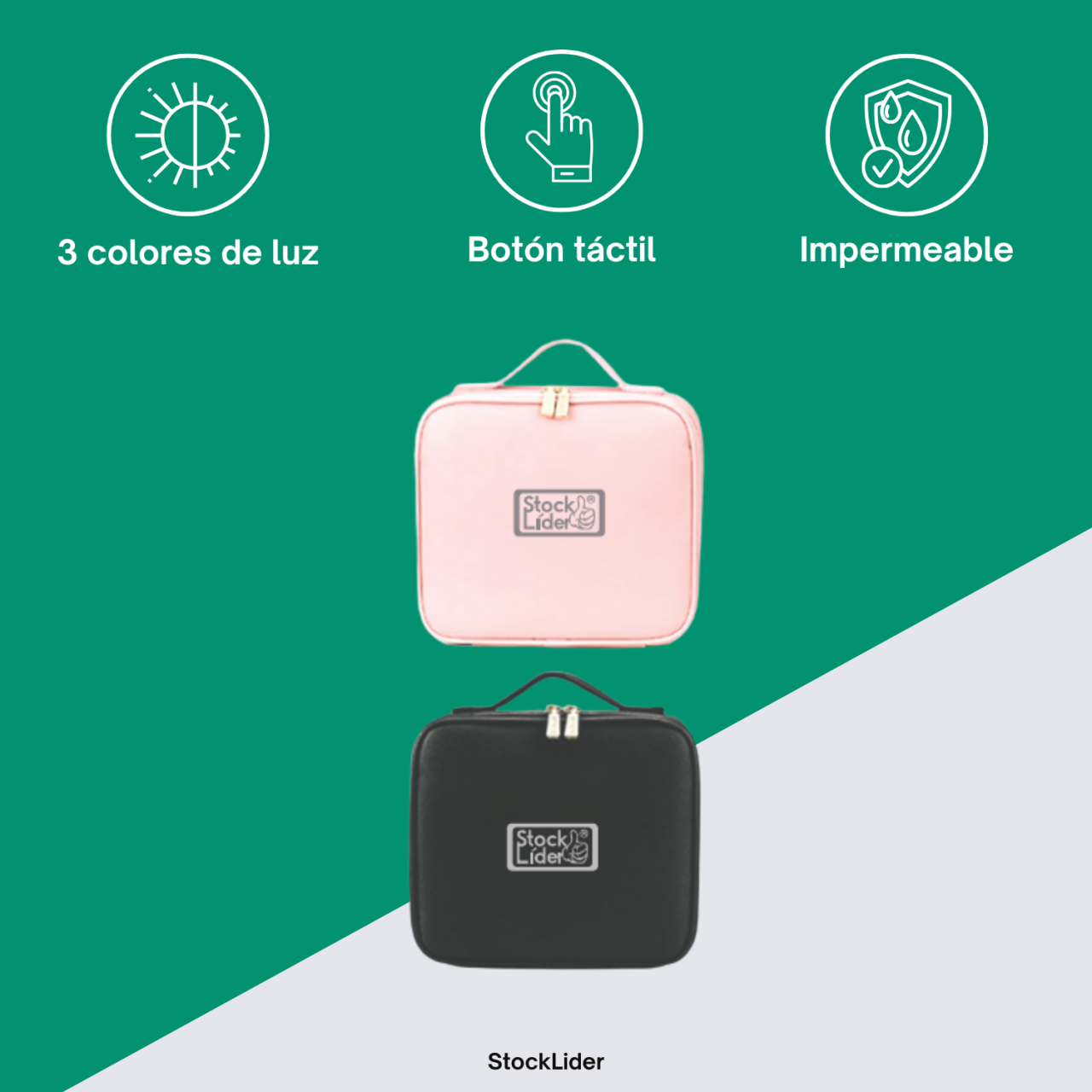 Maletín de maquillaje con espejo