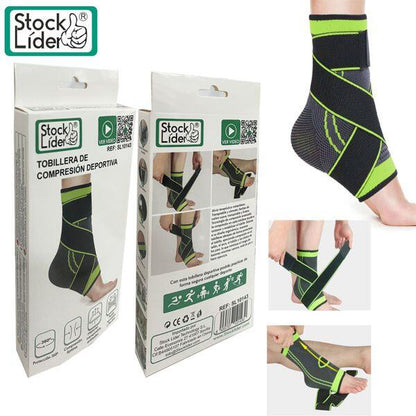 Pack Tobillera + Rodillera de compresión deportiva