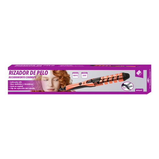 Rizador de cabello en espiral