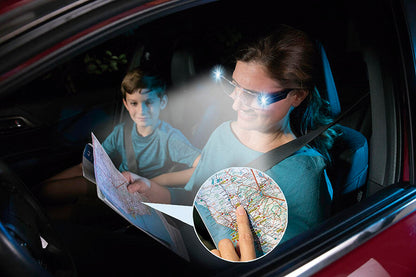 Gafas de aumento con luz LED