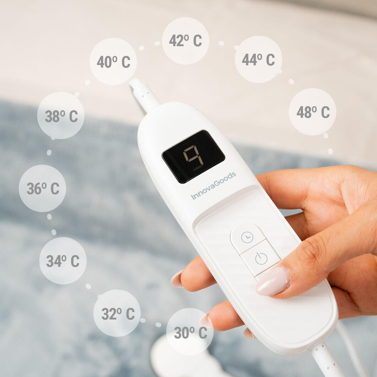 Manta Eléctrica Heklet InnovaGoods – Calor y Confort 130x180