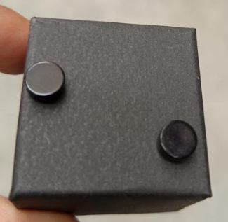 Pendientes negros magnéticos