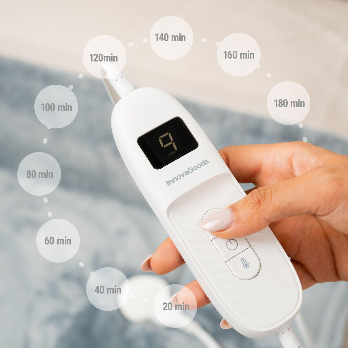 Manta Eléctrica Heklet InnovaGoods – Calor y Confort 130x180