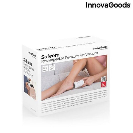 Lima de Pedicura Recargable con Aspirador Integrado